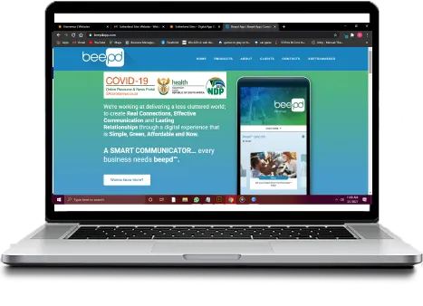 Beepd website project by Sutherland Sites