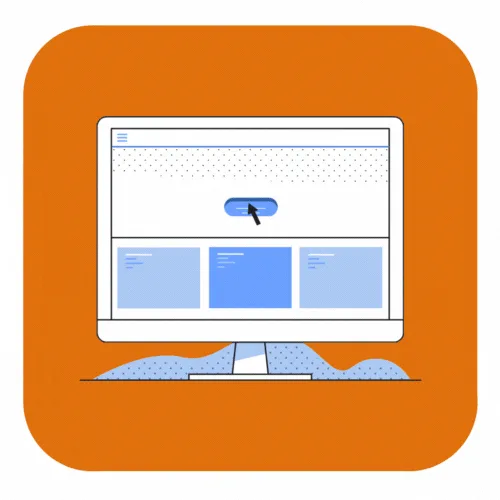 Website development illustration